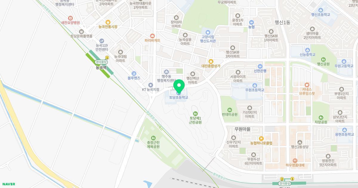 토당초등학교병설유치원 위치 지도