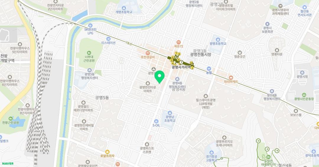 경기유치원 위치 지도