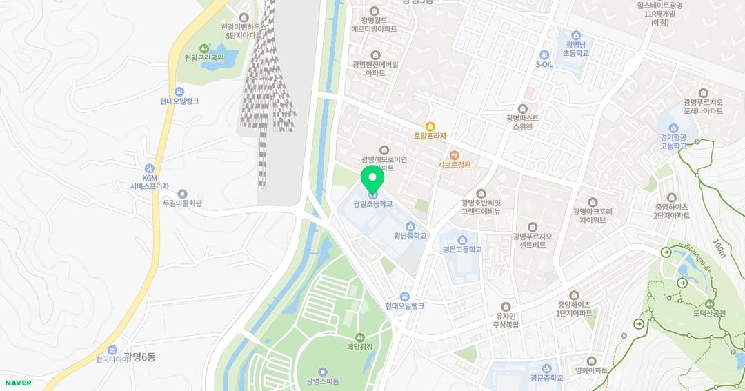 광일초등학교병설유치원 위치 지도