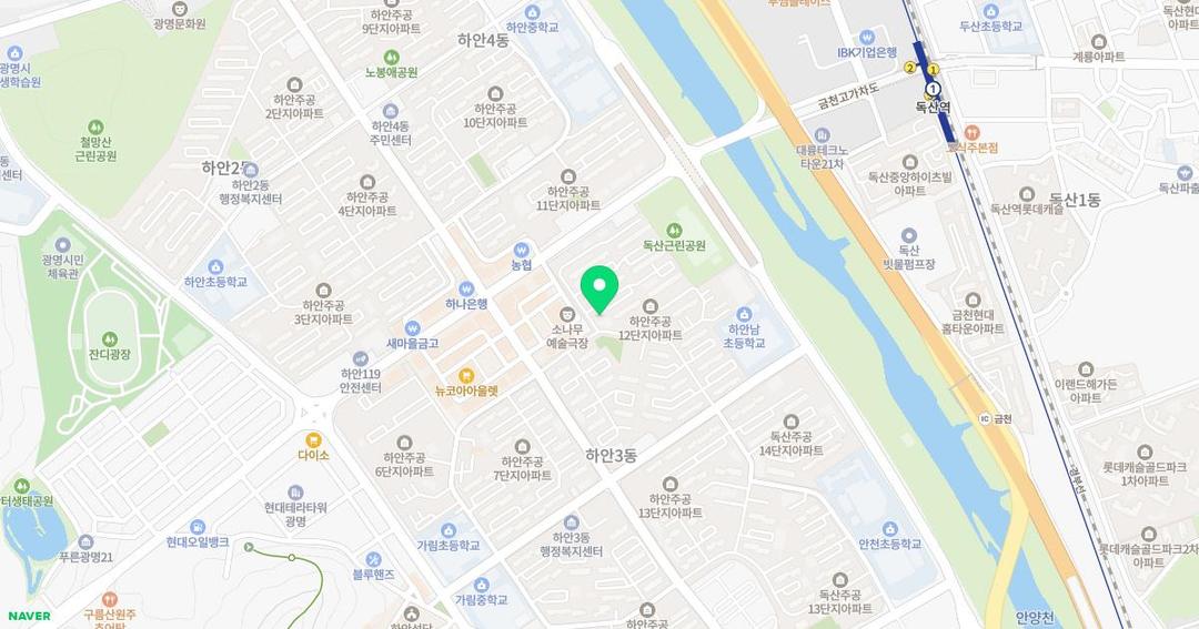 파랑새유치원 위치 지도