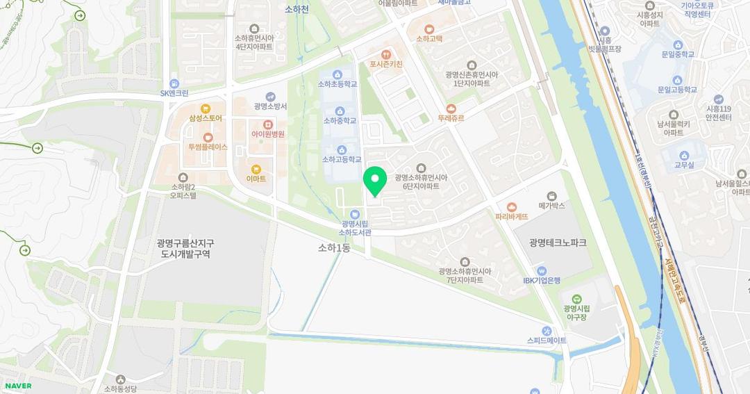 해누리유치원 위치 지도