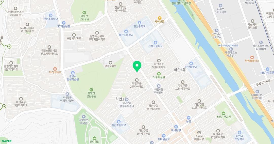 한마음유치원 위치 지도