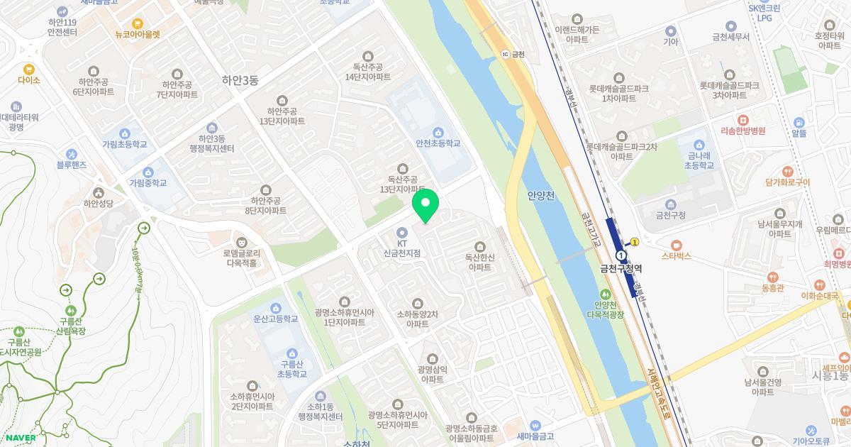 한신유치원 위치 지도