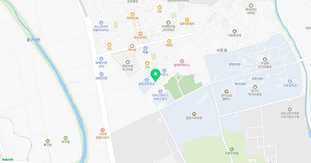 효탑초등학교병설유치원 위치 지도