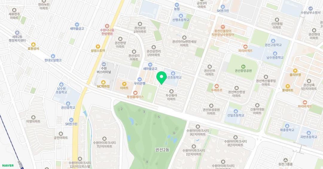 새롬유치원 위치 지도