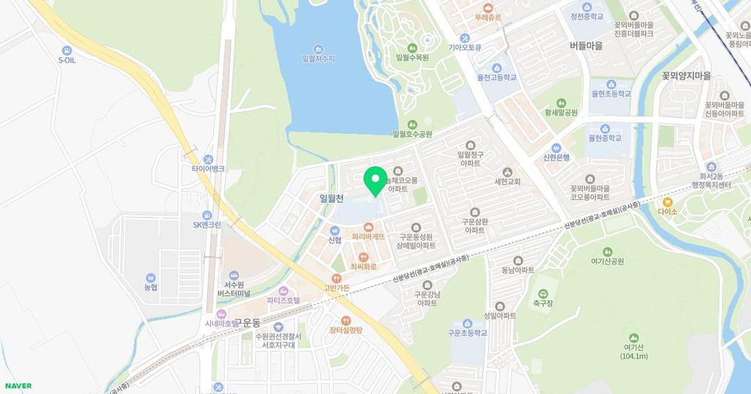 일월초등학교병설유치원 위치 지도