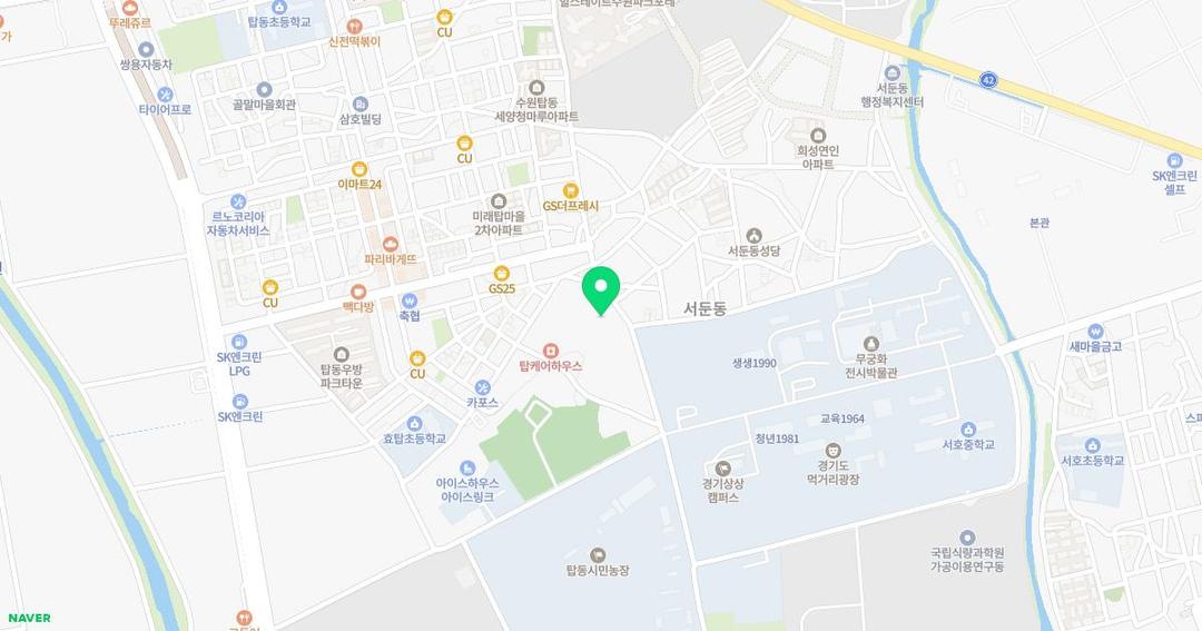 큰솔유치원 위치 지도