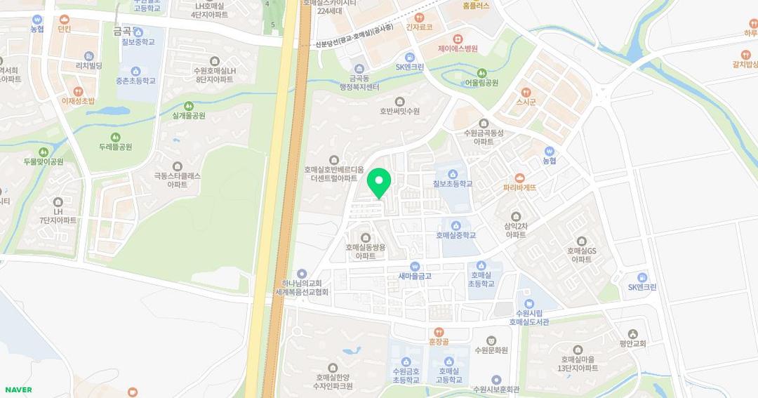 금호유치원 위치 지도