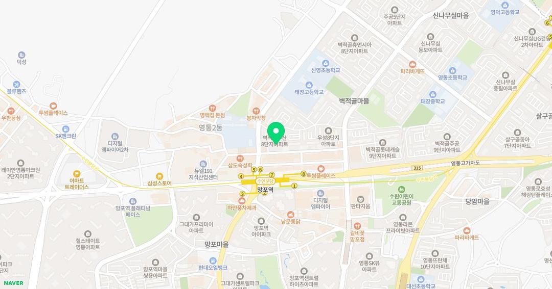 동화나라유치원 위치 지도