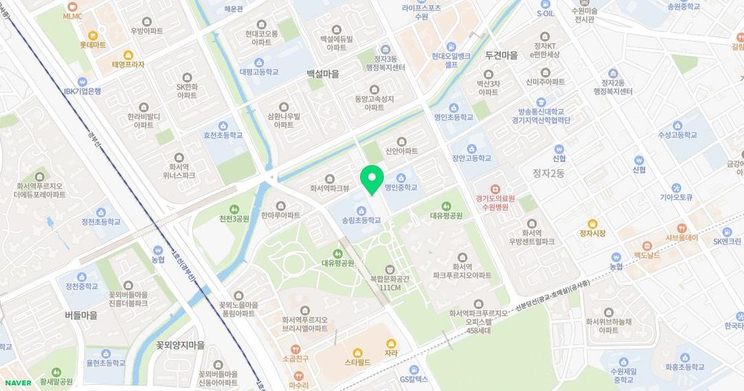 창의나라유치원 위치 지도