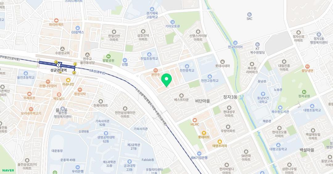 리라유치원 위치 지도