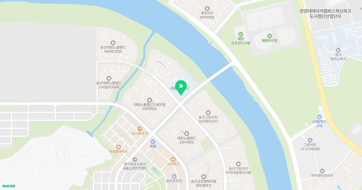 수노을유치원 위치 지도