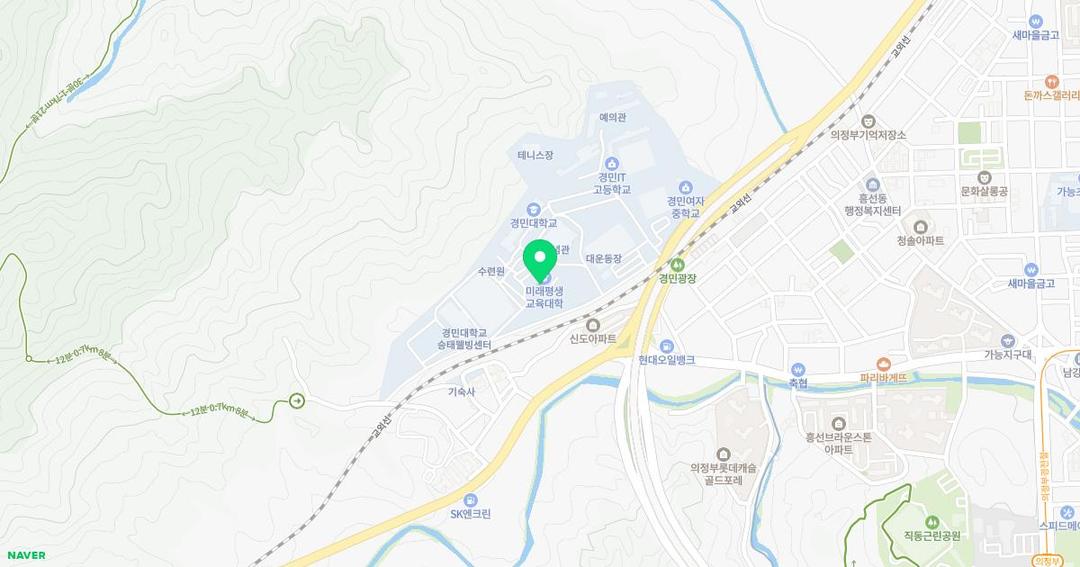 경민대학교부설유치원 위치 지도
