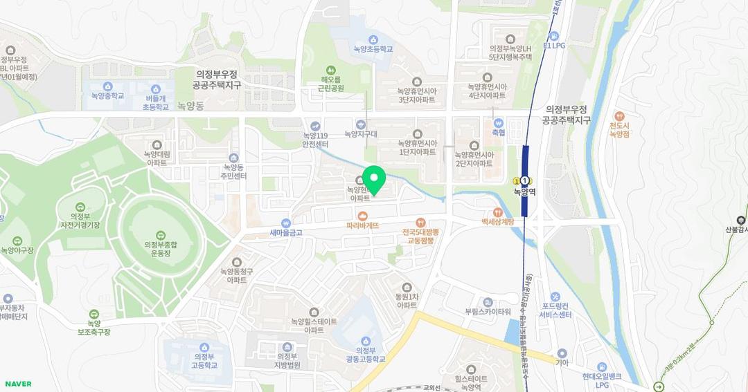 늘푸른유치원 위치 지도