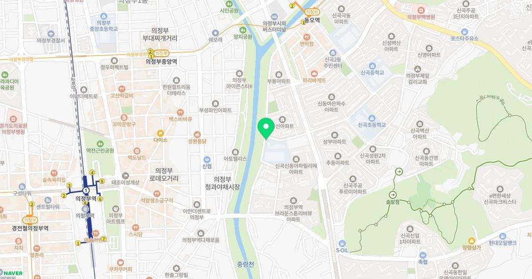 신동초등학교병설유치원 위치 지도