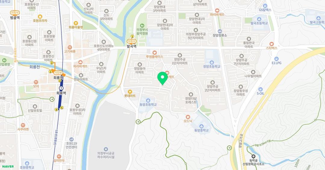 소슬유치원 위치 지도