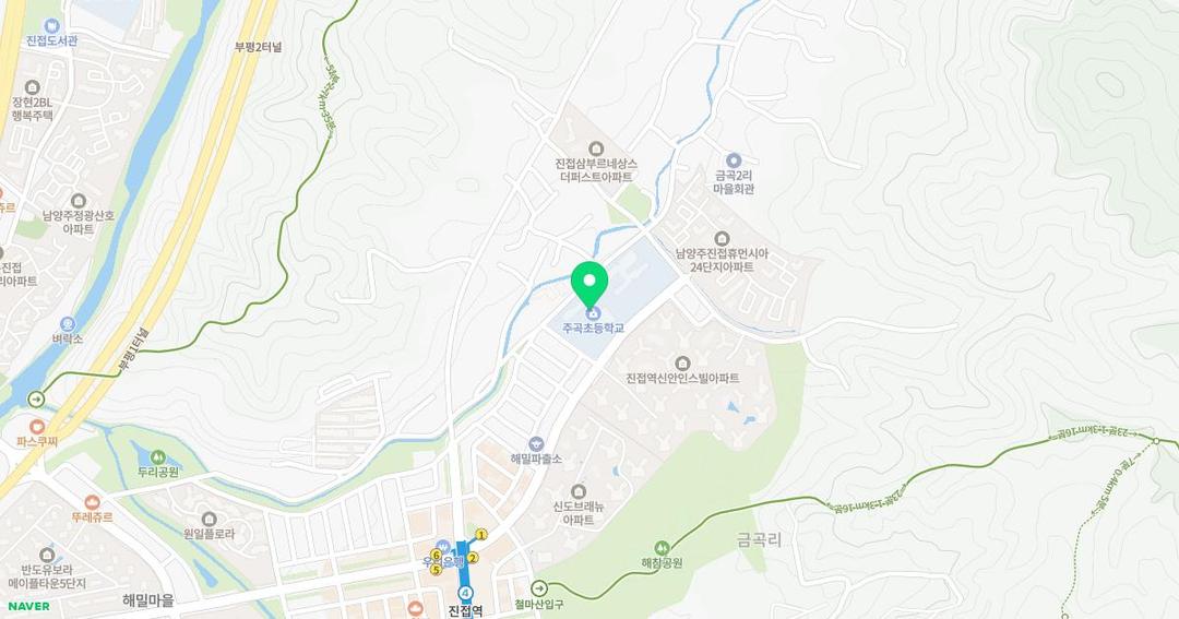 주곡초등학교병설유치원 위치 지도