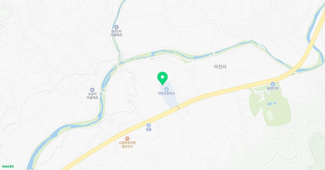마전초등학교병설유치원 위치 지도