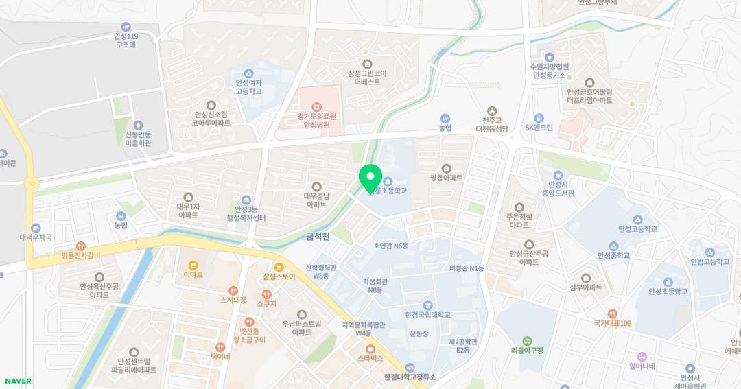 비룡초등학교병설유치원 위치 지도