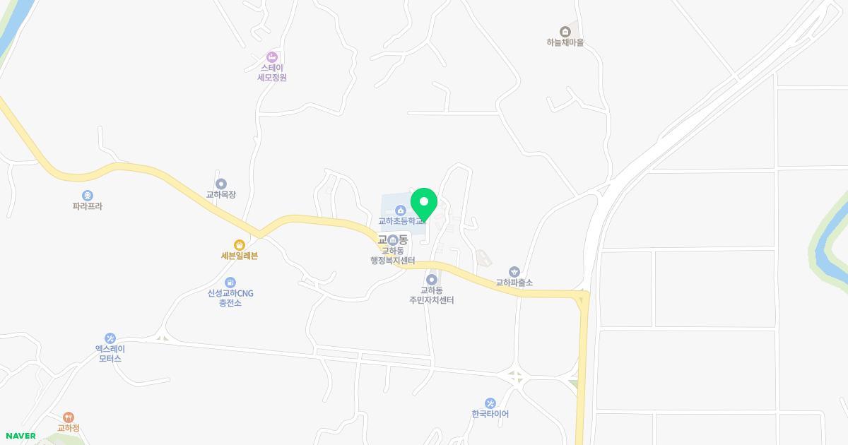 교하초등학교병설유치원 위치 지도