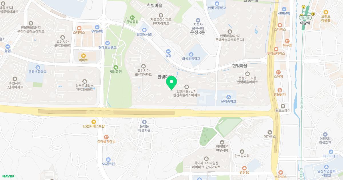 참한빛유치원 위치 지도