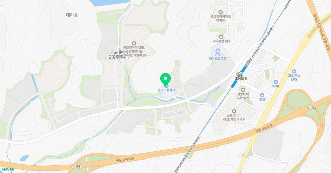 둔대초등학교병설유치원 위치 지도
