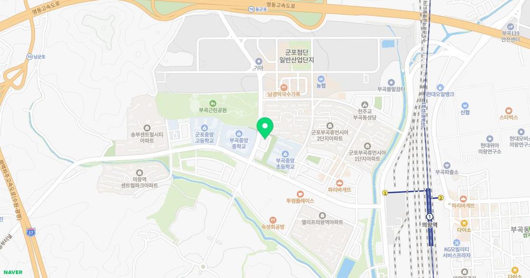 숲속해뜰유치원 위치 지도