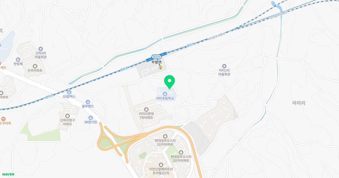 아미초등학교병설유치원 위치 지도