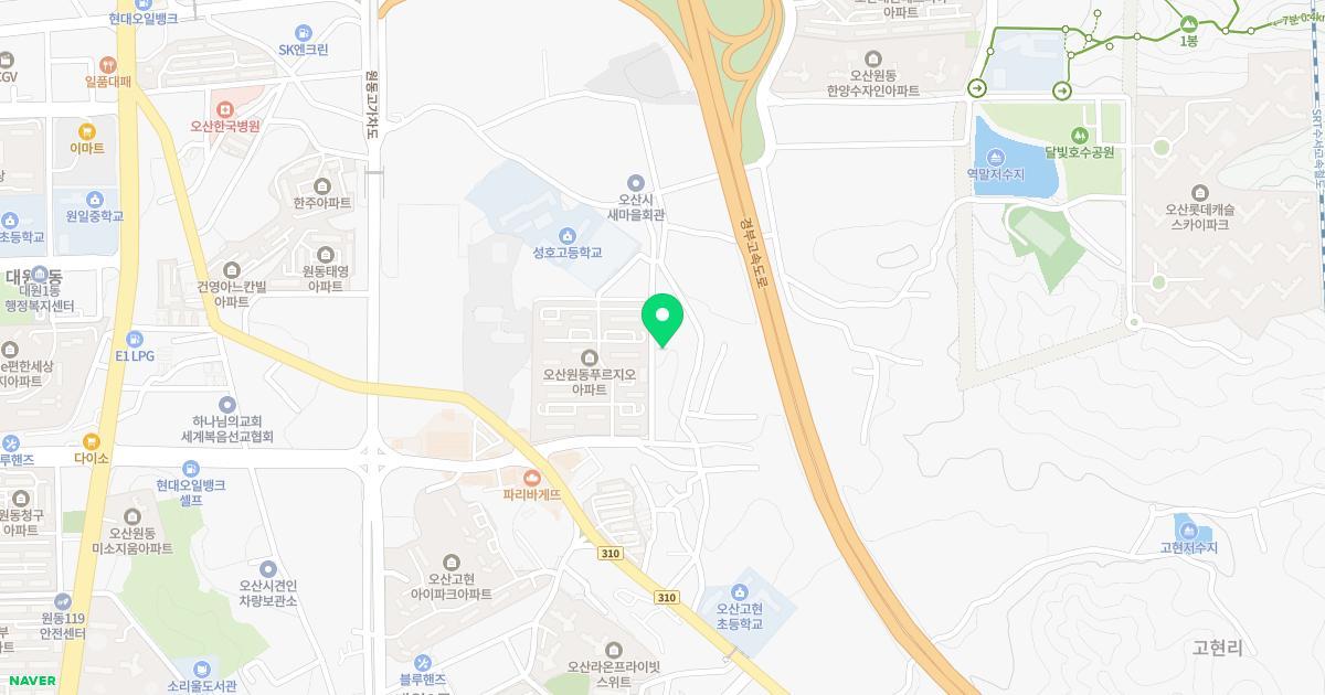 지예뜰유치원 위치 지도