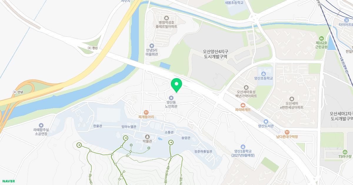 뿌리유치원 위치 지도