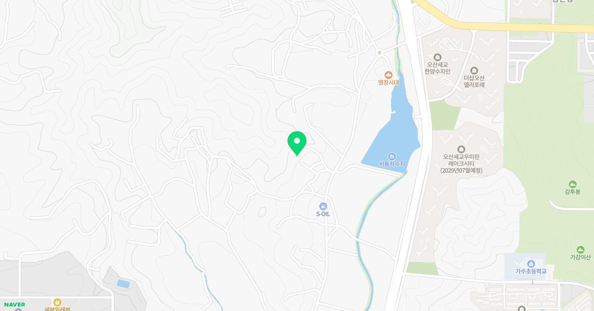 숲속다원유치원 위치 지도