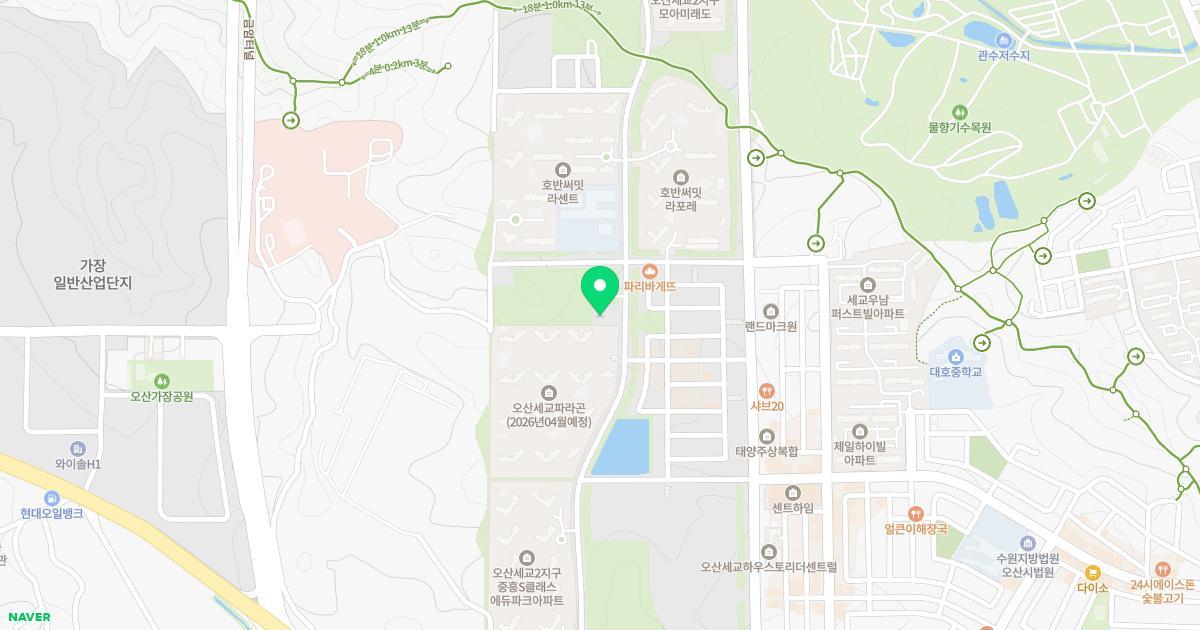 물빛나래유치원 위치 지도