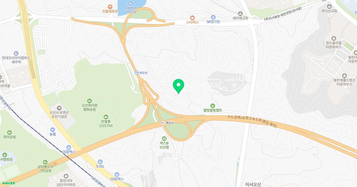 동탄숲유치원 위치 지도