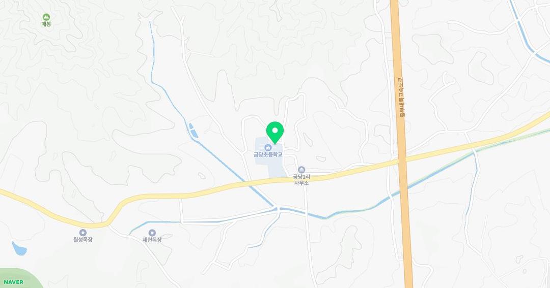 금당초등학교병설유치원 위치 지도