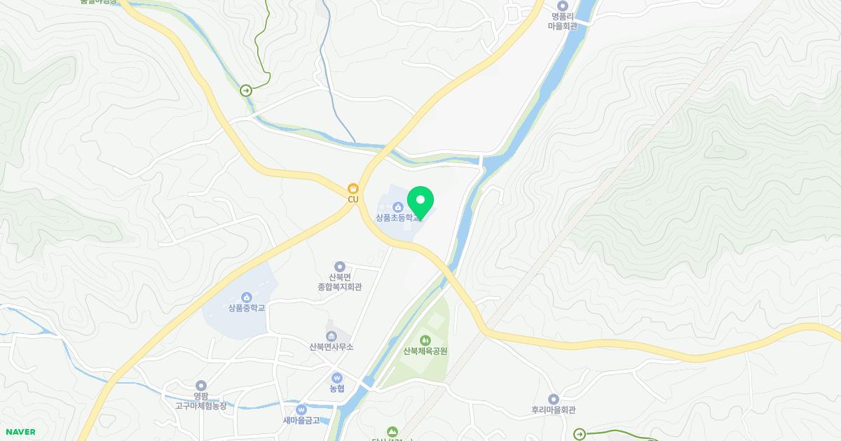 상품초등학교병설유치원 위치 지도