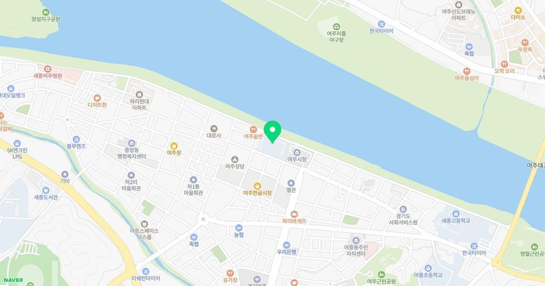 여주초등학교병설유치원 위치 지도