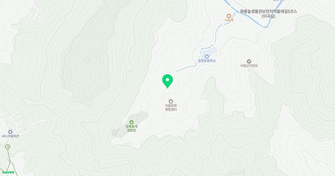 숲속유정유치원 위치 지도