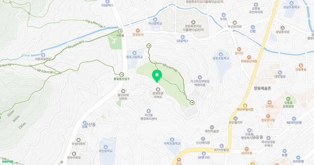 무학초등학교병설유치원 위치 지도