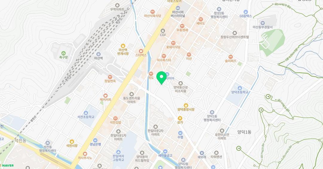 양덕초등학교병설유치원 위치 지도