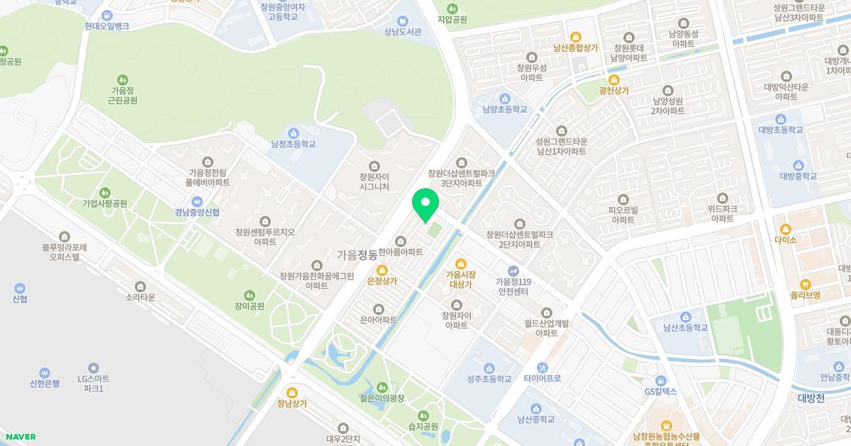 리라아름유치원 위치 지도