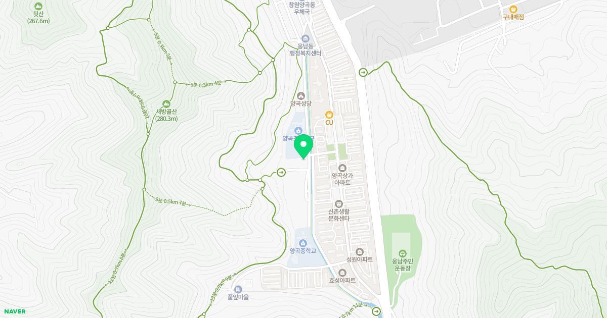 숲과샘유치원 위치 지도