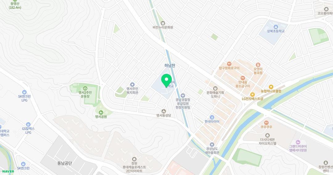 명곡초등학교병설유치원 위치 지도