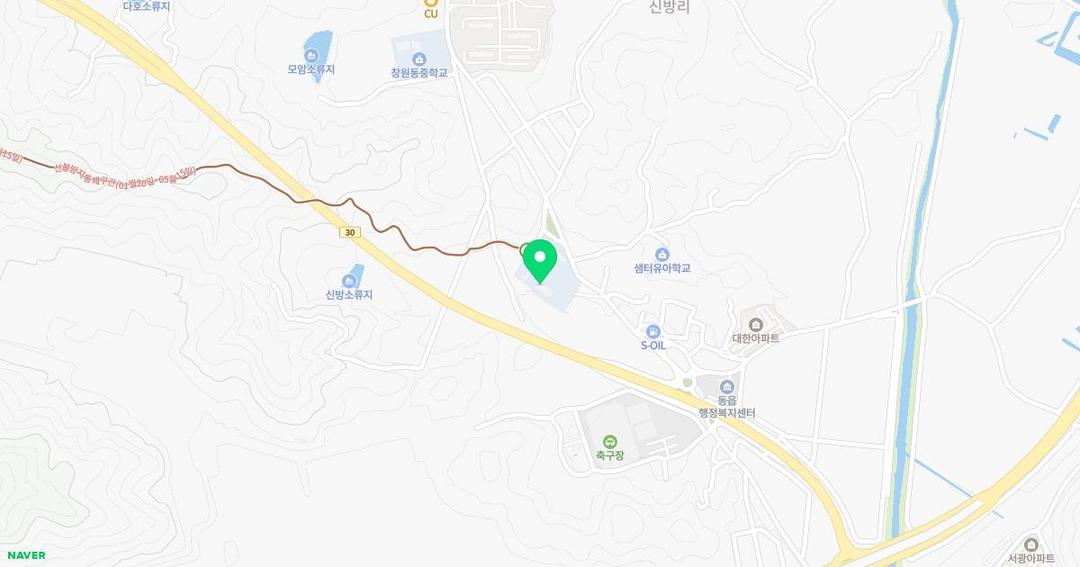 신방초등학교병설유치원 위치 지도