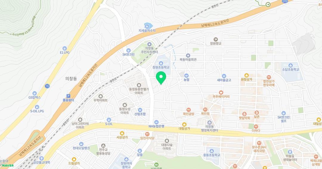 아람우리꽃들유치원 위치 지도