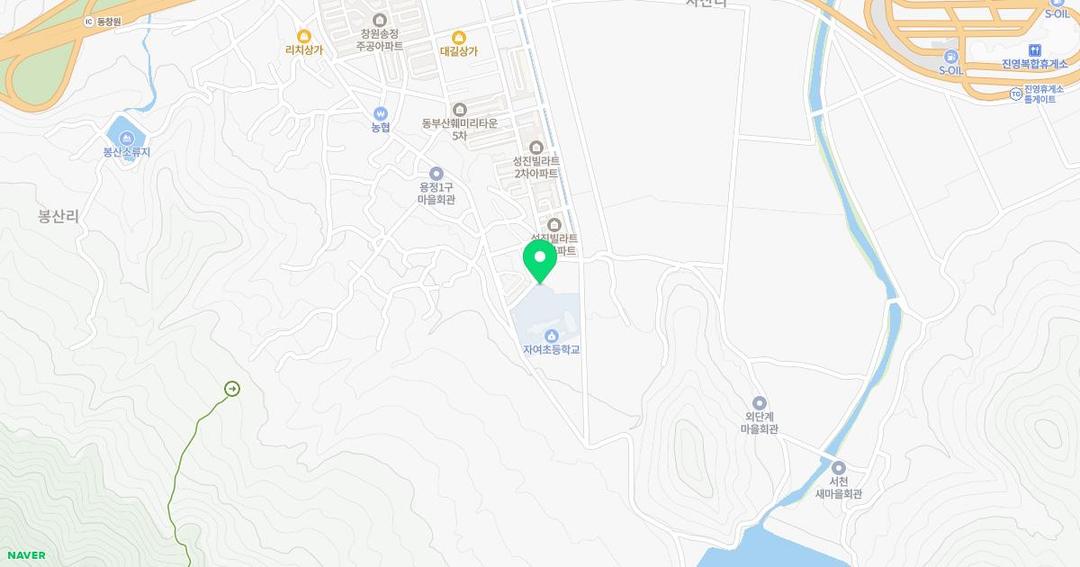 자여초등학교병설유치원 위치 지도