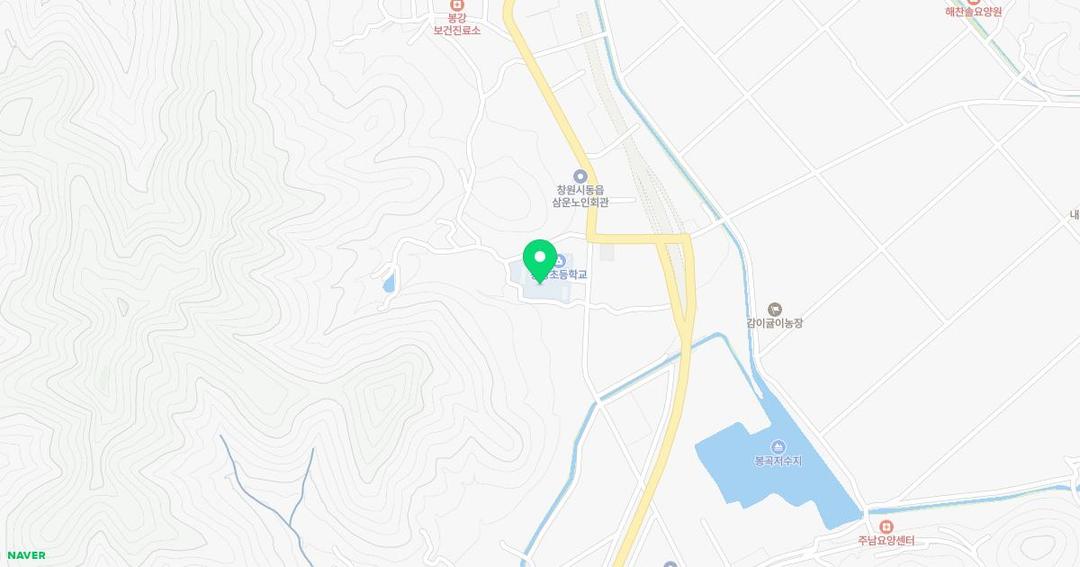 봉강초등학교병설유치원 위치 지도