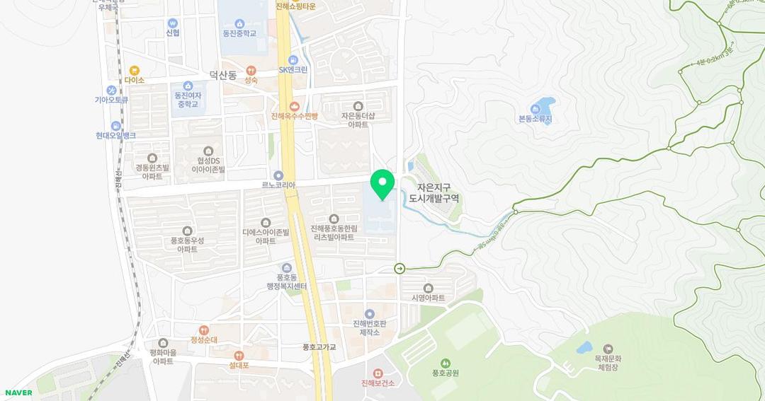 풍호초등학교병설유치원 위치 지도