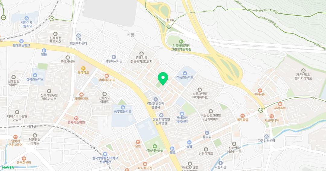 석동으뜸유치원 위치 지도