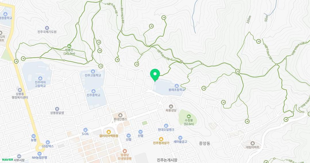 봉래초등학교병설유치원 위치 지도