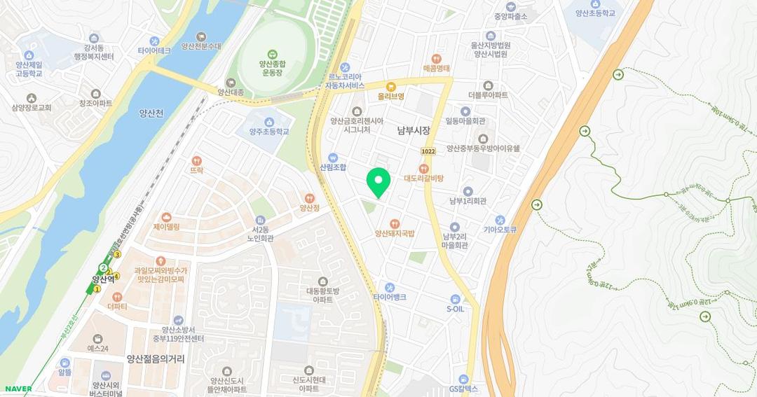 양주유치원 위치 지도